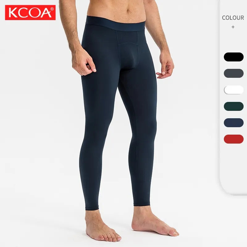 Running Sport Gym Leggings Couleur Unie Baselayer Fitness Compression Collants