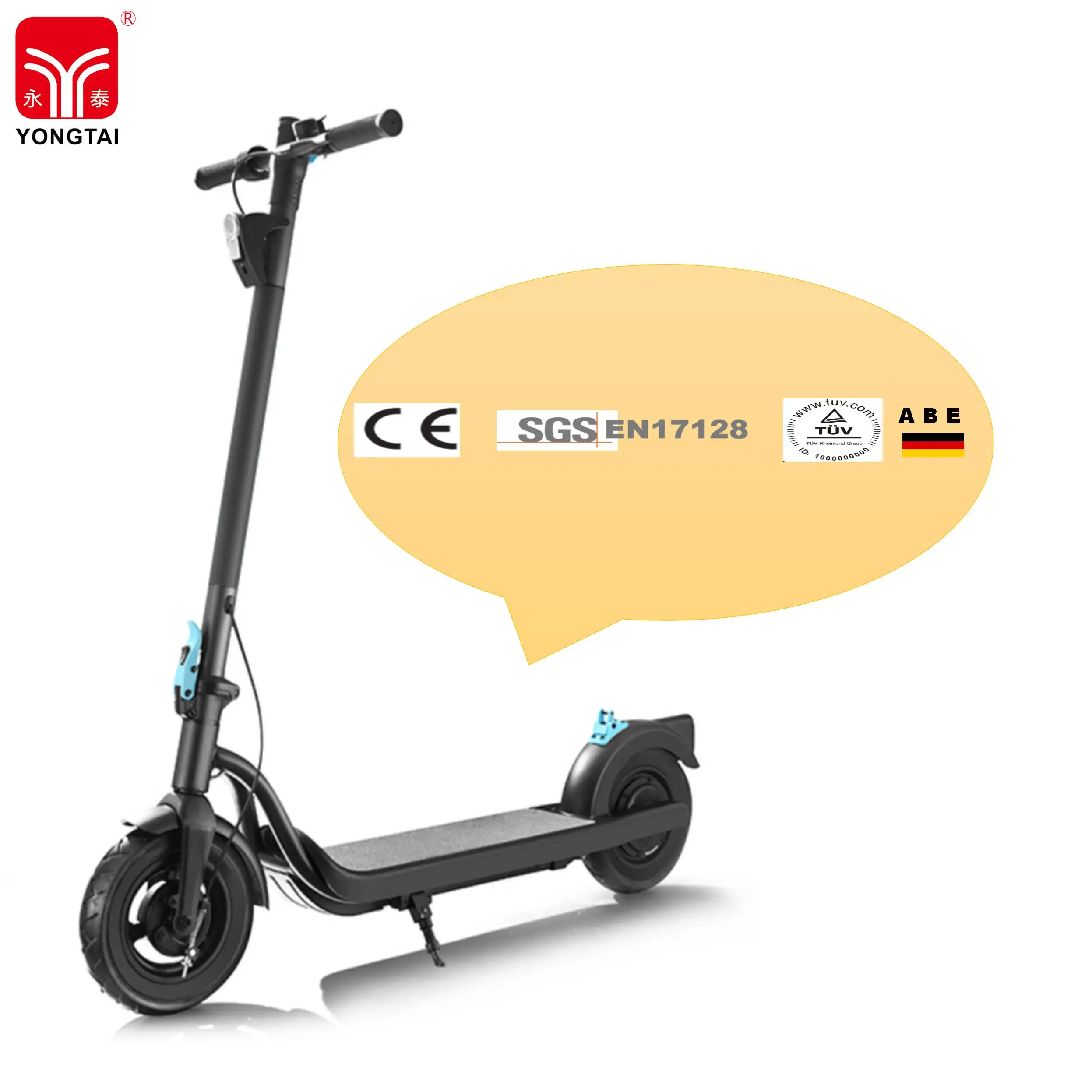 Hot Yongtai Ryitgo electric scooter 2022 New Folding electric scooter 120kg load 10 inch 2 wheeL electric motorcycle scooter