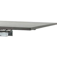 Table à manger en métal 160x90x75cm extensible Prof.