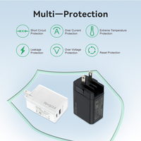 Adaptador Intercambiable de 30W con Logotipo Personalizado para EE. UU./UE/Reino Unido/Australia, con Certificación Global