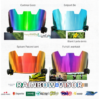 Visières de protection oculaire pour le rugby et le football américain - Protection de la tête DIRT, respirante, pour l'extérieur, unisexe