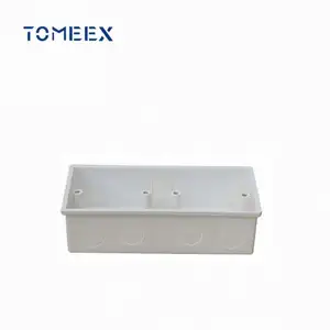 Caja de salida doble estándar Din de accesorios de tubería eléctrica de PVC de alta calidad