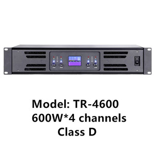 TR-4600 Thiết Bị Âm Thanh Tốt Nhất Sub Class D Khuếch Đại 4 Kênh 600 W Khuếch Đại Âm Thanh Hộp - Product Image 2