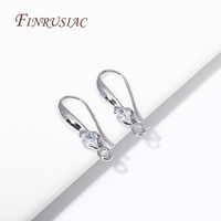 Boucle d'oreille en zircon cubique plaqué or 18 carats, fournitures de fabrication de bijoux à boucle ouverte, accessoires de bricolage