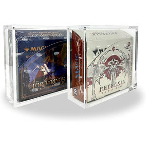 RAY YI Boîte de présentation en acrylique personnalisée Commander <span class=keywords><strong>Deck</strong></span> <span class=keywords><strong>Mtg</strong></span> Booster Box Vitrine de luxe transparente <span class=keywords><strong>Mtg</strong></span> Collector Booster Box Acrylique case - Product Image 3