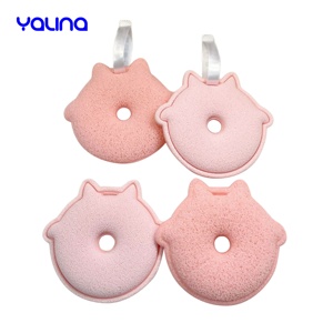 Éponges démaquillantes réutilisables sans latex pour le visage, marque privée - Product Image 1