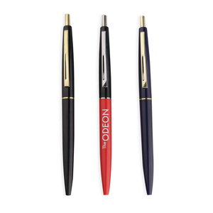 उच्च गुणवत्ता वाले कस्टम लोगो मुद्रित धातु बॉलपॉइंट पेन के लिए प्लास्टिक सामग्री - Product Image 1
