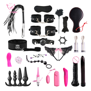 SacKnove 25 pièces Kit de fétichisme féminin, ensemble de jouets en peluche pour le flirt, ensemble de combinaison BDSM, costume de <span class=keywords><strong>bondage</strong></span> japonais, SM pour adultes - Product Image 1