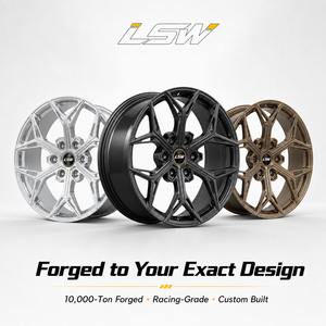 LS8042 High Strength Aluminum Forged <b>Wheels</b> Gloss Black Y <b>Spoke</b> Rims For Daily And Sport Driving - Product Image 5