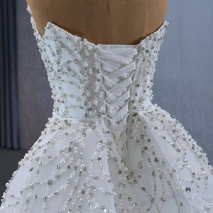 Vestido <span class=keywords><strong>de</strong></span> <span class=keywords><strong>Novia</strong></span> <span class=keywords><strong>de</strong></span> <span class=keywords><strong>Alta</strong></span> <span class=keywords><strong>Costura</strong></span> <span class=keywords><strong>de</strong></span> Lujo con Perlas, Sobrefalda Desmontable y Corte Sirena, Escote en V, Elegante Traje Nupcial Rsm231125 - Product Image 5