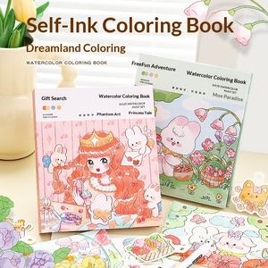 <span class=keywords><strong>Livre</strong></span> de coloriage portable pour enfants, peinture à l'aquarelle, pour nourrissons et tout-petits (0-3 ans), peintures autonome, dessin et gribouillage - Product Image 2