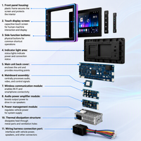 Lecteur DVD de voiture Android, unité principale 7-10 pouces, CarPlay sans fil, Android Auto, navigation GPS, Bluetooth, caméra de recul pour Toyota