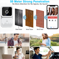 Tuya App Monitor Remoto WiFi Inalámbrico Mini Cámara de Video con Visión Nocturna Pantalla OLED Diseño de Barra Seguridad PARA EL Hogar Garajes Hoteles