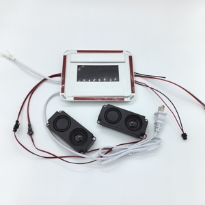 6키 HD 스크린 터치 스위치 디머 12V/5A 36W 디포거 온도 시간 표시 블루투스 스피커 통화 미러 글라스용 - Product Image 3