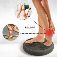 Coussin d'équilibre gonflable en PVC texturé, disque d'équilibre pour la stabilité, exercices de yoga, entraînement intérieur et extérieur