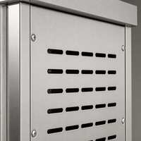 Four à rôtisserie vertical professionnel à gaz 6 rangées FC-CG-6P - Rôtissoire à poulet commerciale - Puissance thermique élevée de 21,5 kW pour Food Truck