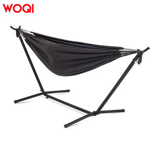 Hamac de camping Woqi avec structure en acier, portable, réglable, double, en toile de coton, avec support en corde - Product Image 4