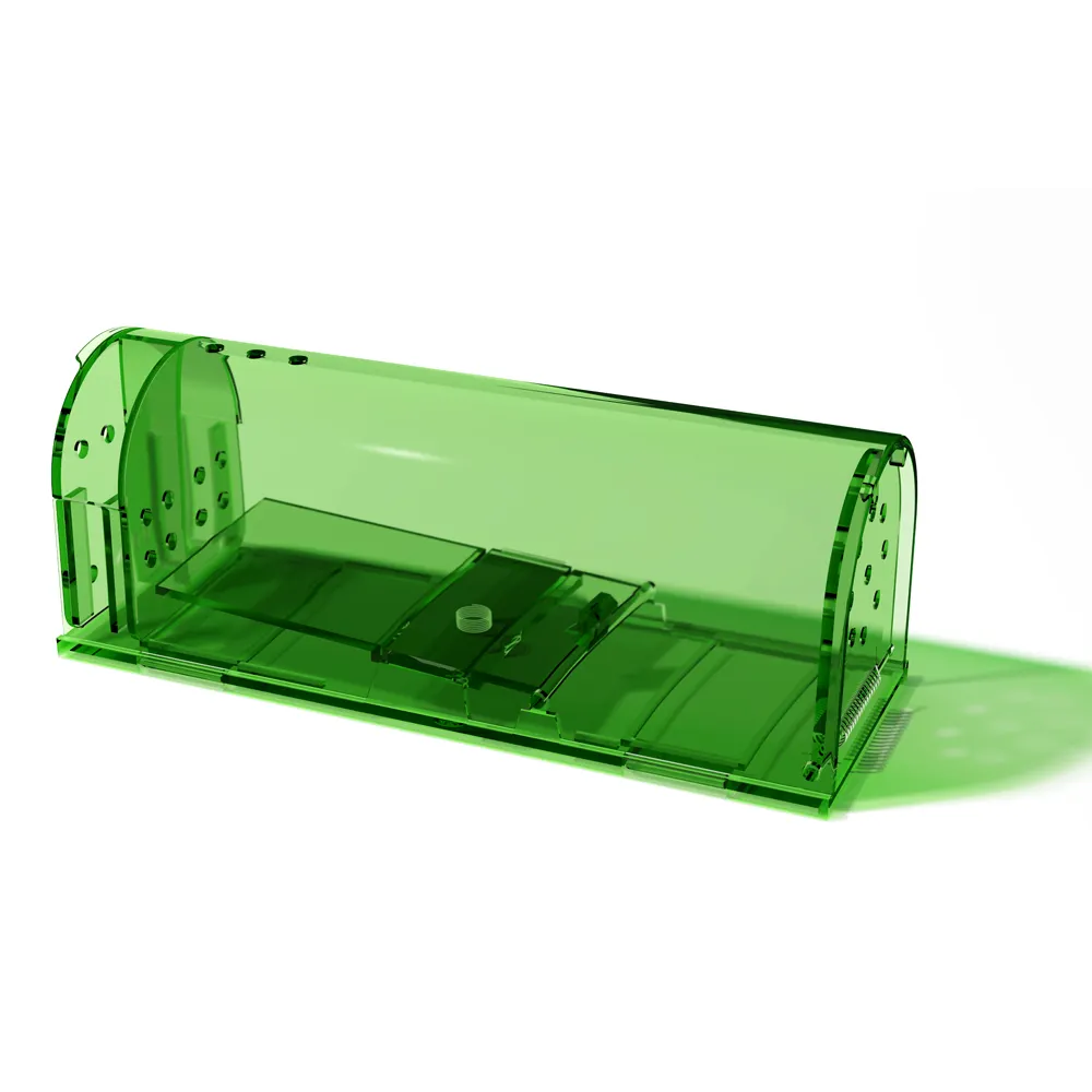 Sustainable Portable Easy Set Plastic Humane Mouse Trap ABS Plastic Mice Killer TRAPS Plastic Mouse Catch Box