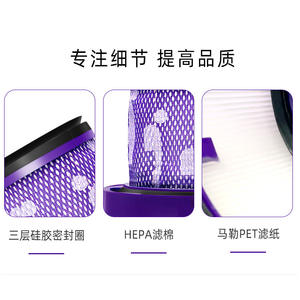 Filtres pour aspirateur Dyson V6 V7 V8 V10 V11 V12 V15 Hepa, brosses motorisées pour sols réutilisables, usage domestique - Product Image 4