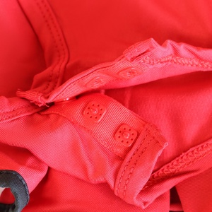 新作 プロフェッショナル ガールズ トレーニングウェア 黒赤 キッズ向け 秋の高級ラテンダンスドレス - Product Image 5