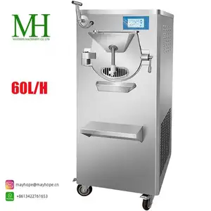 Todo en continuar batiendo Top churn LED Luces CE NSF Certificado Profesional Hard Serve Gelato Maker Ice Cream Making Machi