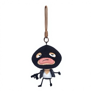Lindo Llavero de Peluche de Poliéster Súper Suave con Diseño Abstracto de Personaje Pequeño, Relleno de Algodón PP, Colgante de Muñeco de Dibujos Animados, Regalo para Fiesta de Cumpleaños - Product Image 1