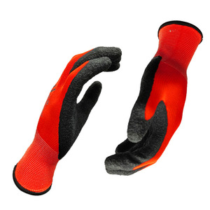 Sarung Tangan Kerja Pria Industri Anti Selip Bahan Polyester untuk Perakitan, Keselamatan Kerja, Konstruksi Berat, Kebun, Pelindung, Berlapis Lateks - Product Image 4