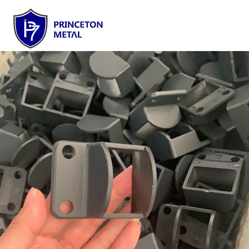 Aluminum steel Fence tube fittings square brackets rail post powder coated brackets accessory