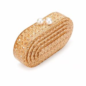Bolso de Mano de Acrílico y Ratán para Mujer, con Cadena y Correa Cruzada, para Fiestas, Bodas, Verano, Alta Calidad, Duradero y Ecológico - Product Image 4