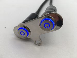Accesorios para Motos, Interruptor de Motocicleta, Interruptor de Metal con Soporte de Acero Inoxidable, Interruptor de Luz LED para Faro Delantero - Product Image 3