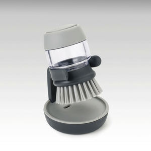 Praktische keukenorganizer met drukknop voor zeepdoseerfunctie en opbergbak voor afwasborstel - Product Image 3