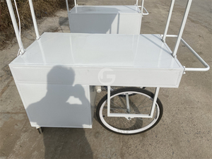Chariot mobile de crème glacée chinoise à <span class=keywords><strong>prix</strong></span> avantageux, chariot de <span class=keywords><strong>crêpes</strong></span> de rue, chariot de restauration rapide, tricycle, camion de nourriture mobile - Product Image 6