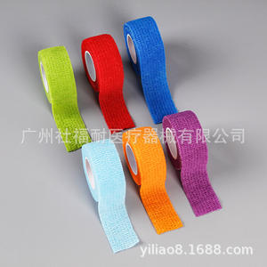 Vente en gros d'usine, lot de six couleurs, bandages élastiques de protection sportive autocollants, tissu non tissé, bandages de tatouage, personnalisables - Product Image 3