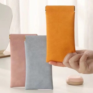 Étui à lunettes rectangulaire avec fermeture magnétique, sac de rangement en cuir pour hommes et femmes, ambre, orange, bleu brumeux, rose millénaire - Product Image 1