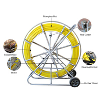 Outils de poussée de support d'extracteur de câble de fil de bobine continue de Rodder de conduit de fibre de verre
