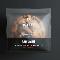 Sacs d'emballage individuels pour beignets, biscuits et pâtisseries, en plastique laminé transparent de qualité alimentaire, imprimés sur mesure, 5*5 pouces, thermoscellables