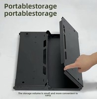 Table de camping pliante moderne en aluminium avec hauteur réglable pour mobilier d'extérieur, barbecue et repas sur la plage