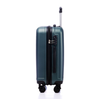 Valise portable en ABS de 20 pouces, argentée, moderne, style dessin animé vintage, avec logo personnalisé, légère, durable, étanche, pour bagage à main – Vente en gros