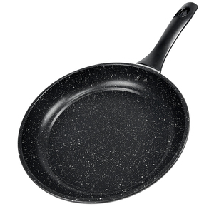 Padella Antiaderente in Acciaio al Carbonio di Alta Qualità con Rivestimento in Marmo e Manico in Bakelite, Ecologica per Fornelli a Gas e a Induzione - Product Image 1