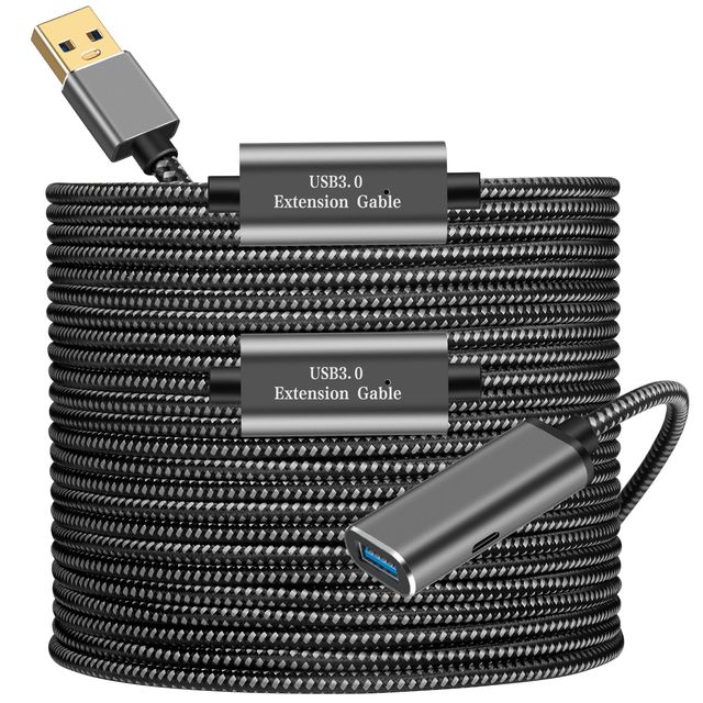 5M 10M 15M Grey 5Gbps USB 3.0 Extension Cable Cord Type a Male to Type a Female With Signal Amplifier