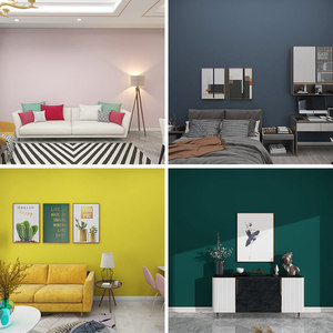 Papier peint auto-adhésif imperméable en PVC, 60cm x 1m, couleur unie, design minimaliste, pour la maison, la chambre à coucher, le dortoir, les autocollants muraux de location - Product Image 4