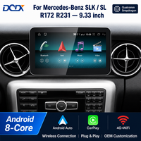 Reproductor Multimedia para Auto Snapdragon SM6225, Android AUTO Inalámbrico, CarPlay, Pantalla de 9.33 Pulgadas para Mercedes Benz SLK R172, Reproductor de DVD para Auto, Radio