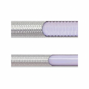 Tuyau tressé en PTFE SAE100 R14 fil d'acier inoxydable à pression à haute température 304 AN8 Durable alambiqué pour les systèmes hydrauliques - Product Image 1