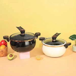 Olla de Sopa de Gran Capacidad de 7L, Nuevo Estilo, Revestimiento de <span class=keywords><strong>Piedra</strong></span> Médica, Hierro Fundido Antiadherente, Olla a Presión Micro, Ollas de Cerámica Esmaltada - Product Image 5