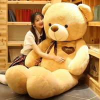 Ours en peluche super doux taille humaine avec rembourrage en coton PP pour anniversaire