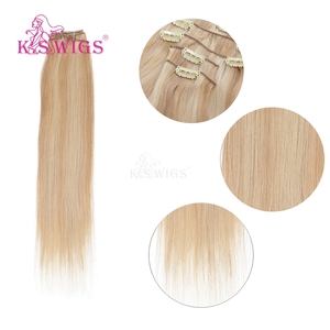 Extensions de cheveux naturels chinois Remy 100 % en gros, à clipser, cuticules alignées, double épaisseur, doux, sans perte, couleur foncée, lisses naturels. - Product Image 2