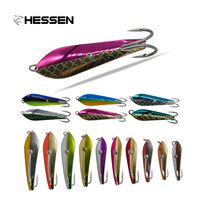 Leurre OEM Hessen WQ 5.8cm-10.9cm avec hameçon Bow Jig en acier inoxydable pour la pêche en haute mer, leurre artificiel dur pour gros poissons de mer et bar.