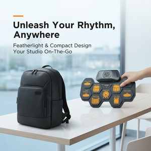 Electronic Drum Set 9 <b>Pads</b> Foldable Silicone USB Rechargeable Built In Speaker Portable Jazz Drum Kit - Product Image 3