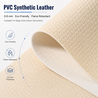 Feutre synthétique PVC imitation cuir tressé, tissu vinyle Rexine pour sacs à main, revêtements de canapé, décoration intérieure, ignifuge