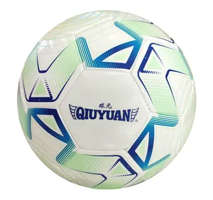 Cheap PVC made football ball machine stitched sewing rubber bladder logo customized soccer football ball training soccer ball